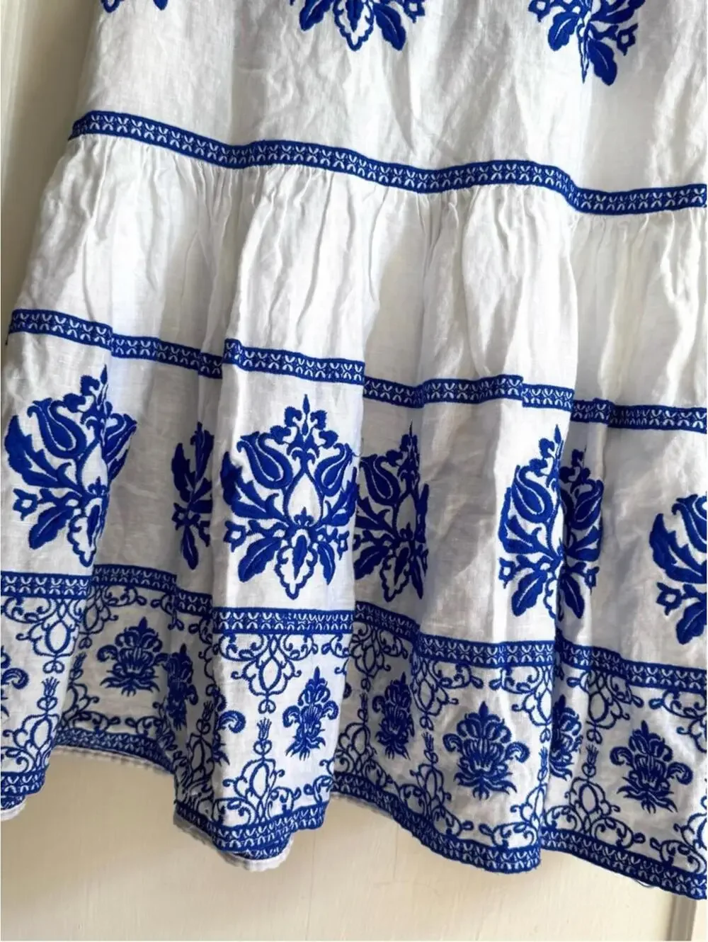 Zara embroidered midi